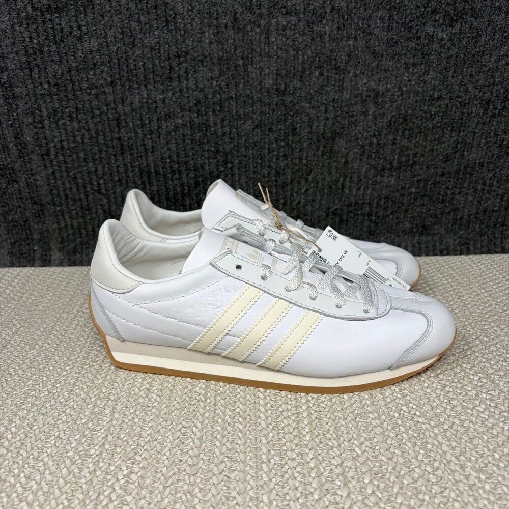 NEW Adidas Country OG White Aluminum Leather Shoes Women’s 6.5 IE8411